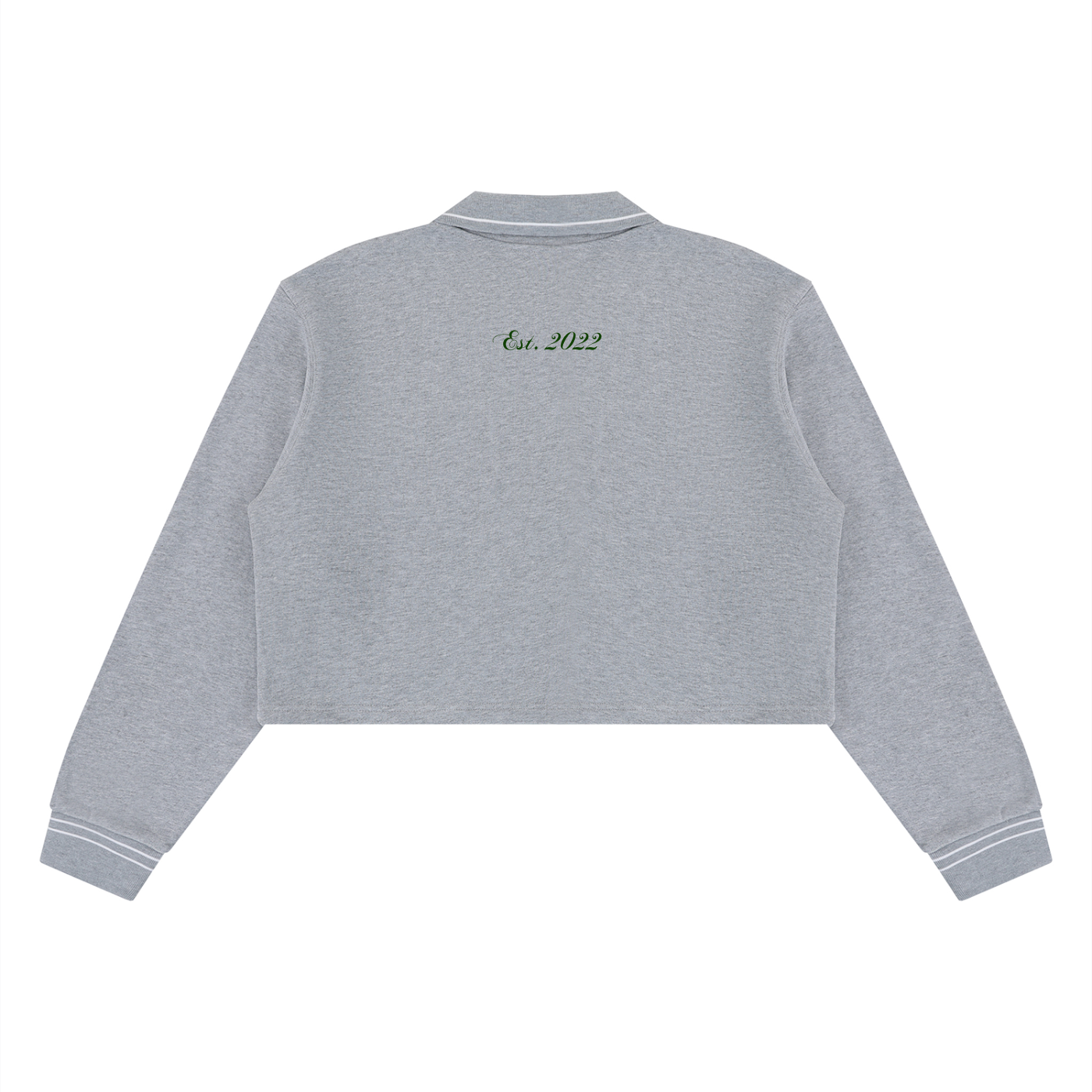 SOS Crop Collared Sweatshirt