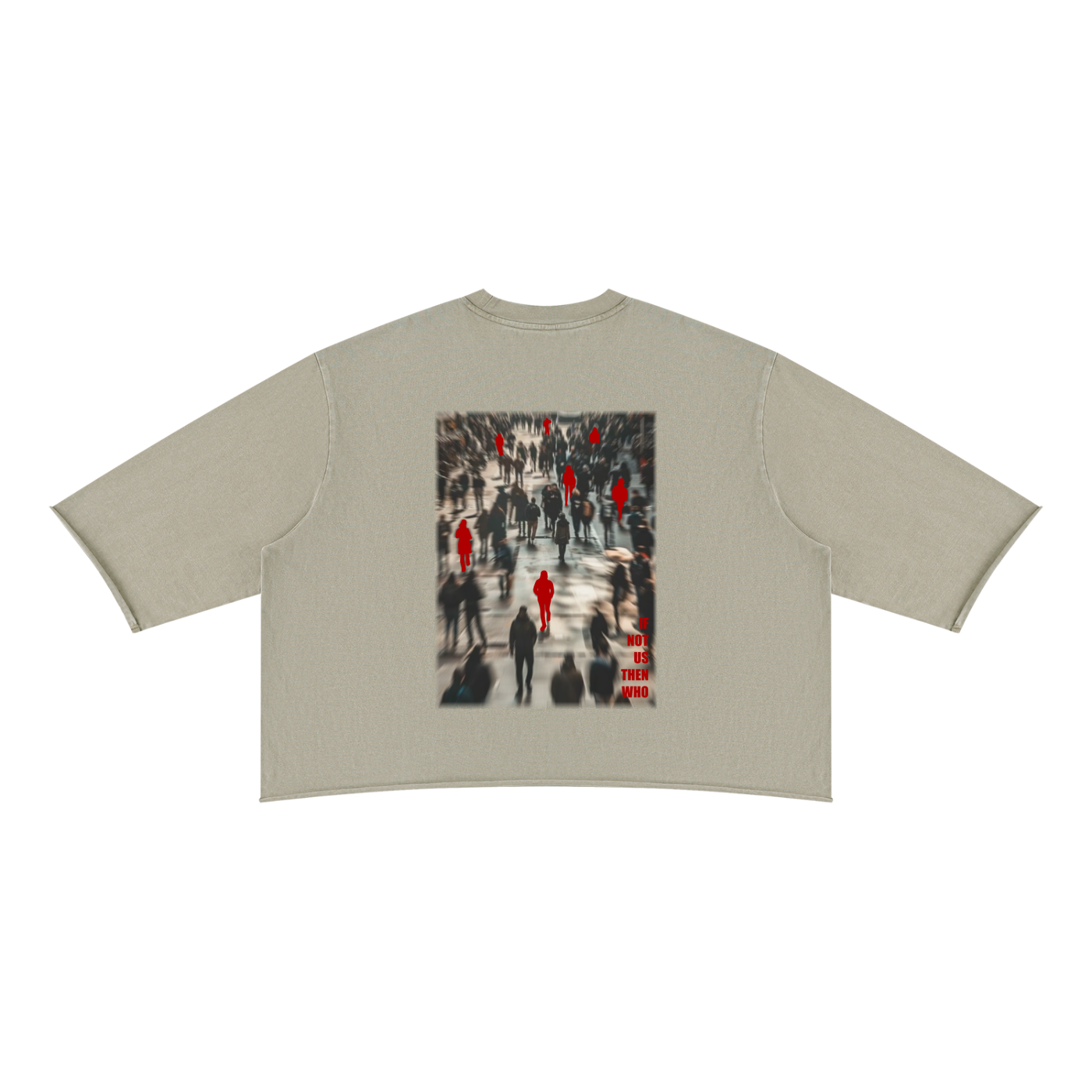 If Not Us Raw Hem Boxy Tee