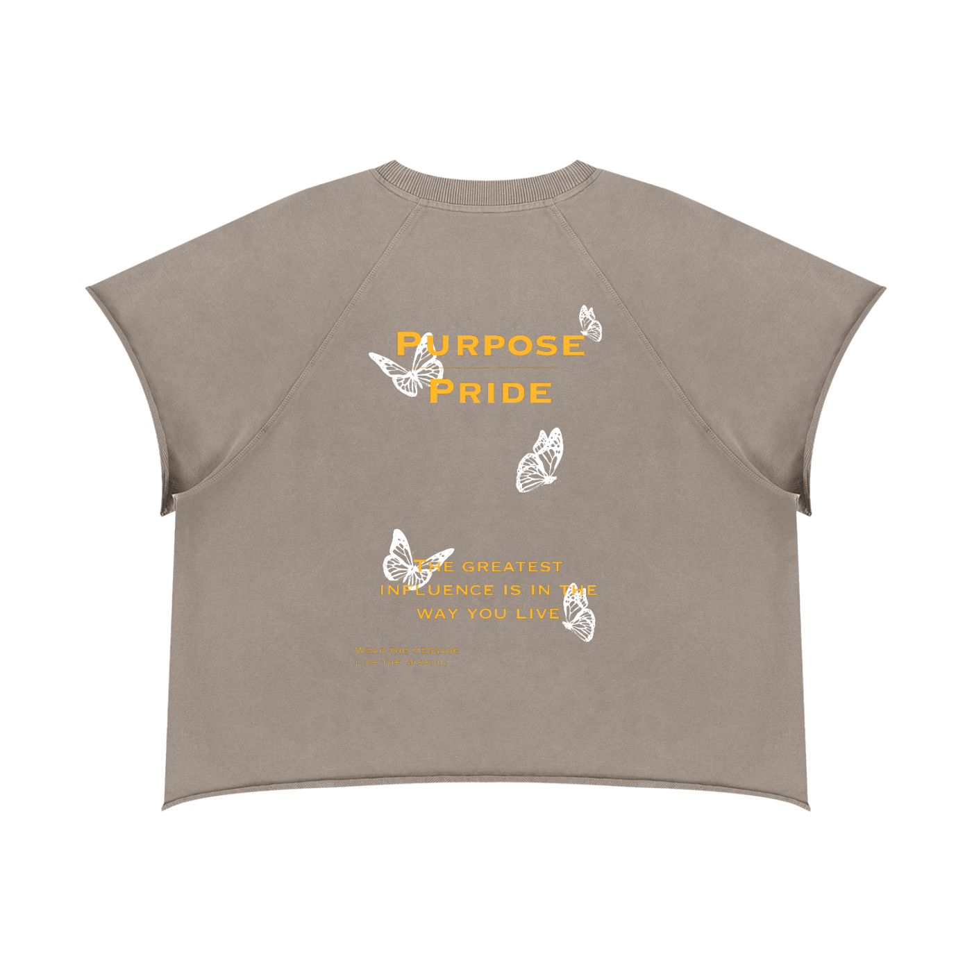 Purpose over pride Raw Edge T-Shirt