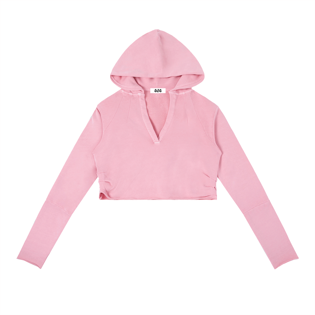 When Love Flows Cropped Hoodie