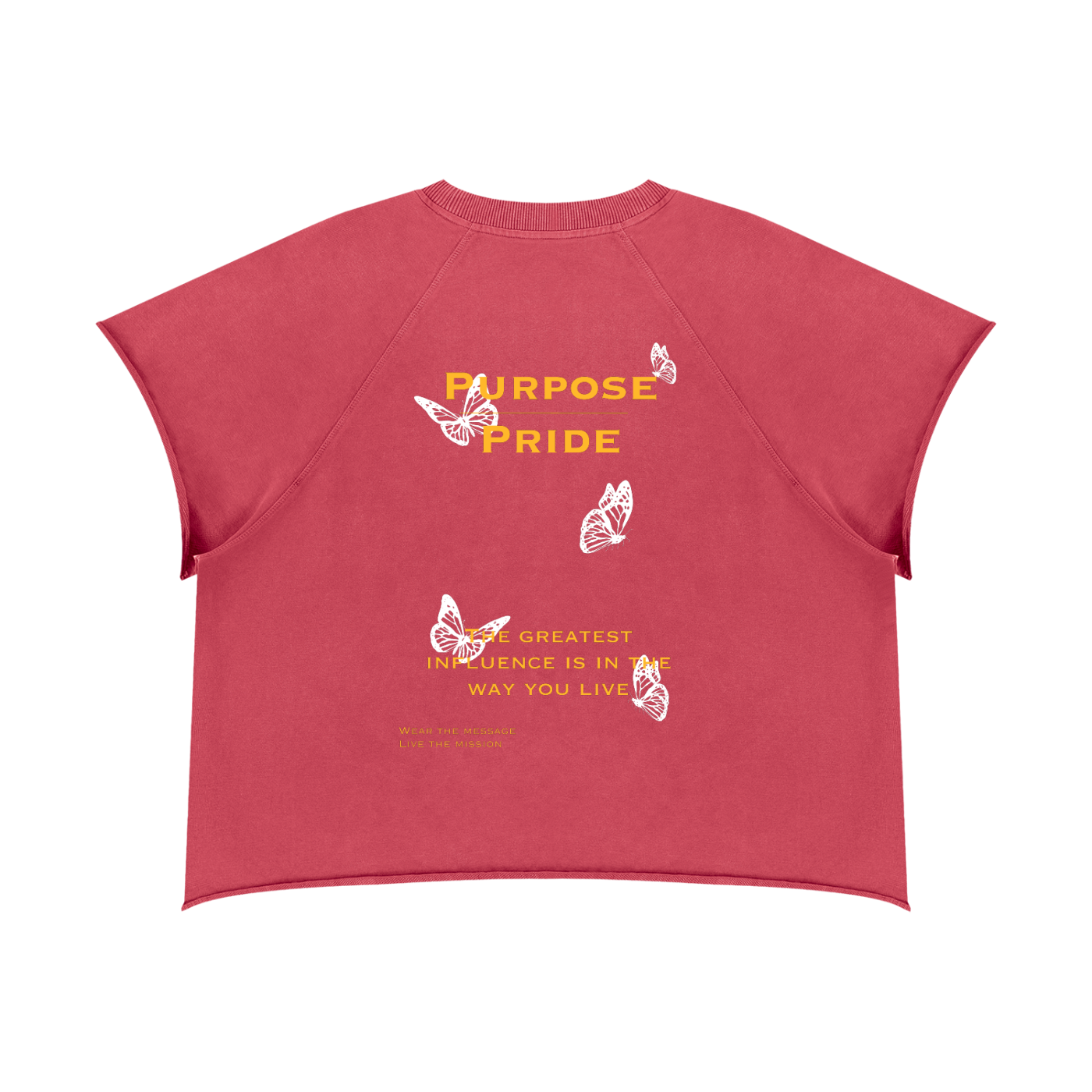 Purpose over pride Raw Edge T-Shirt