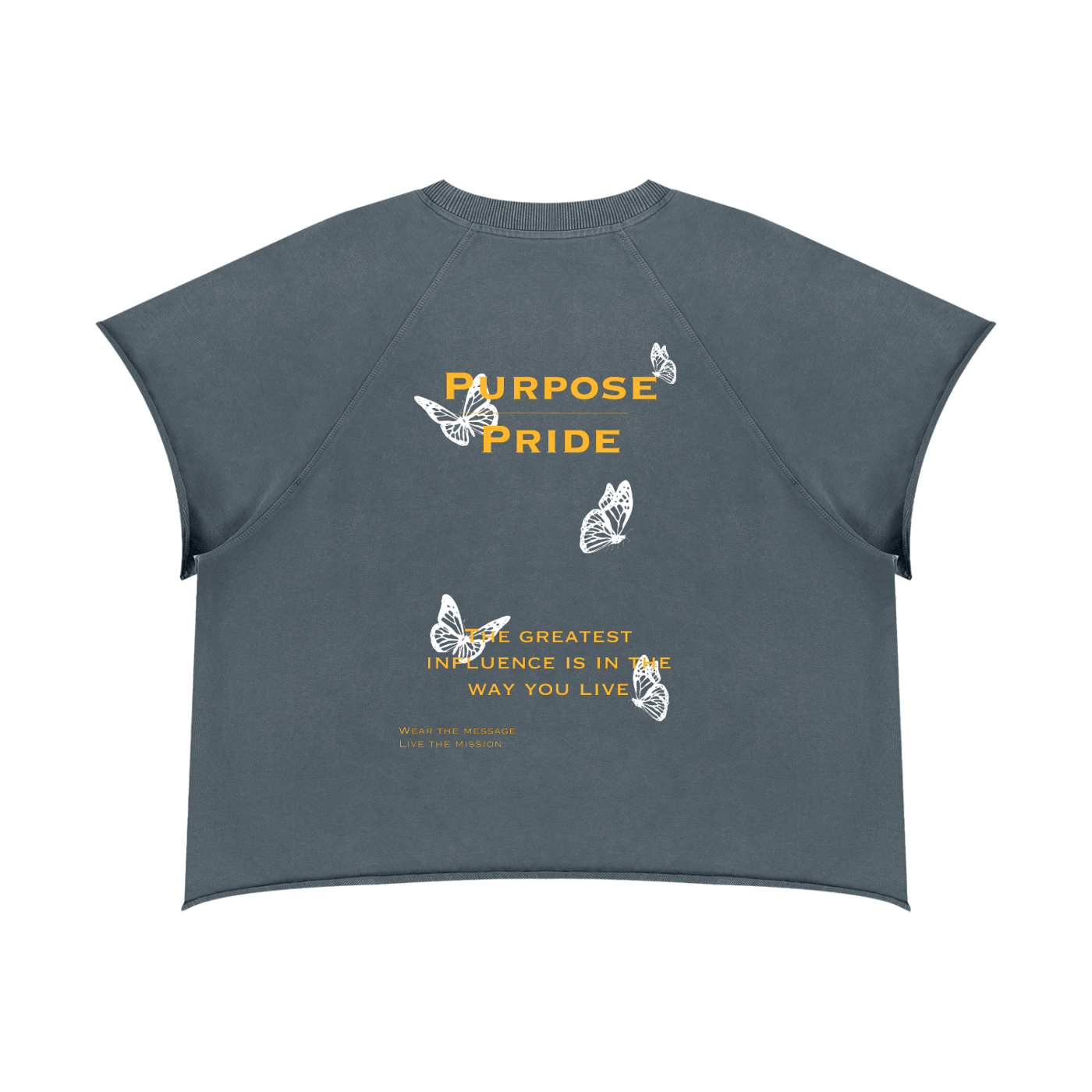 Purpose over pride Raw Edge T-Shirt