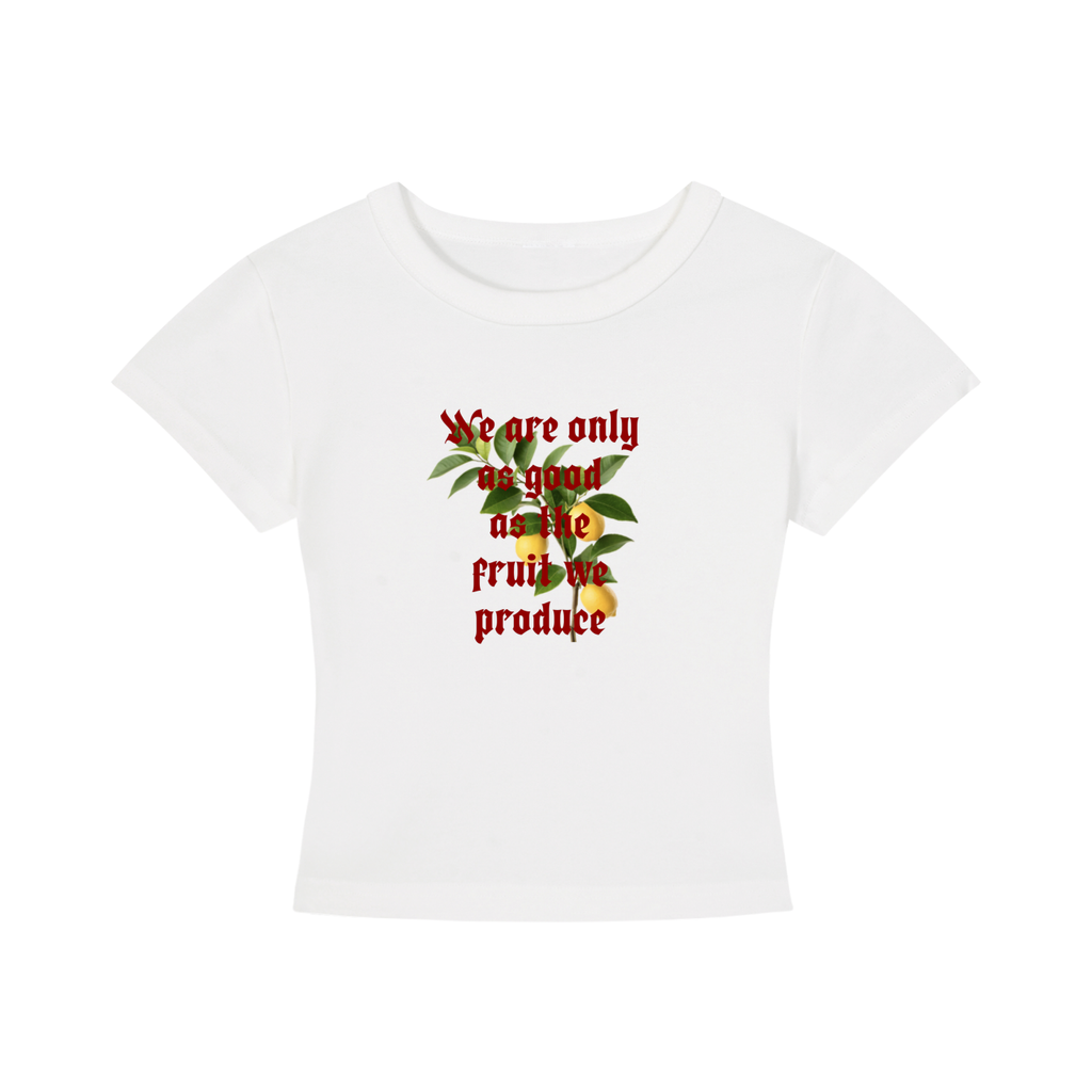 Her Good Fruit Cropped Tee