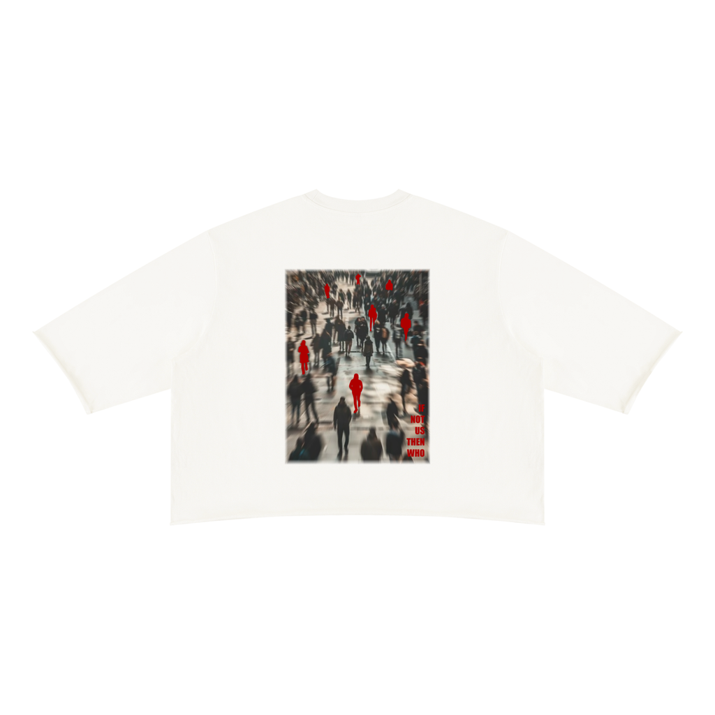 If Not Us Raw Hem Boxy Tee