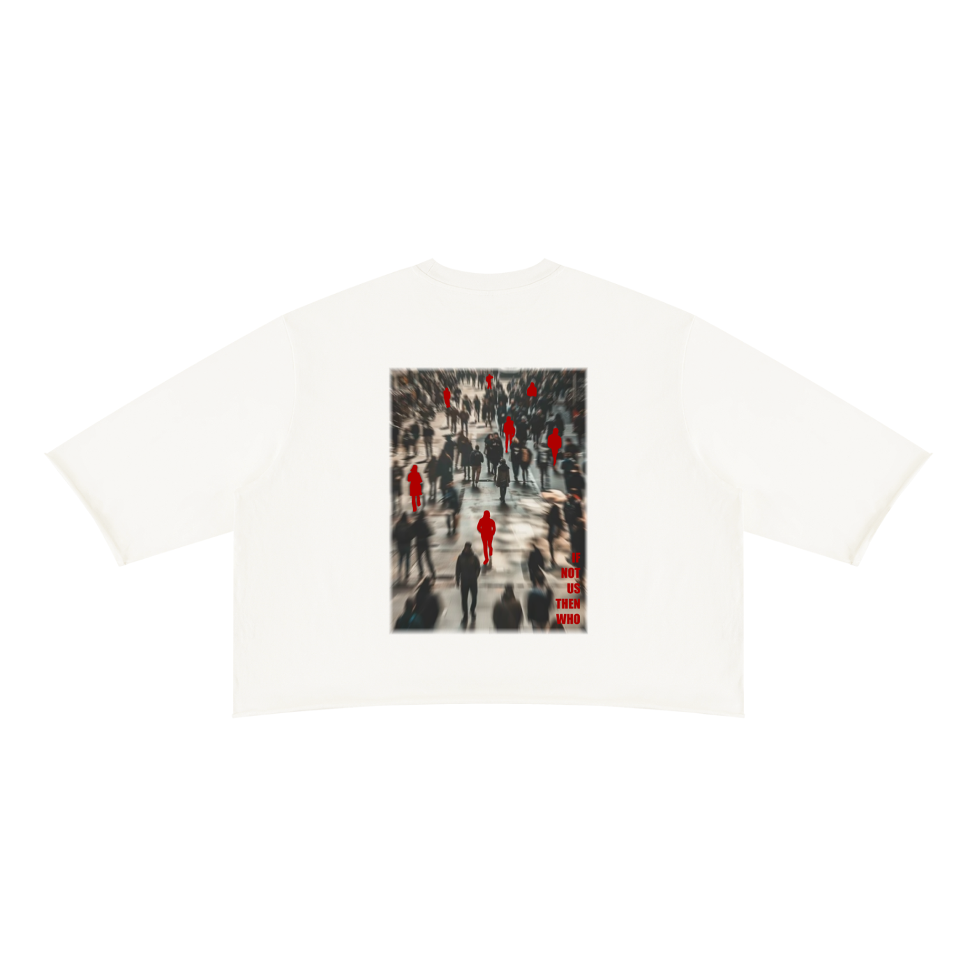 If Not Us Raw Hem Boxy Tee