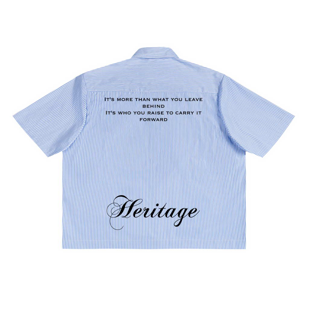 Heritage Oversized Vertical Stripe Shirt