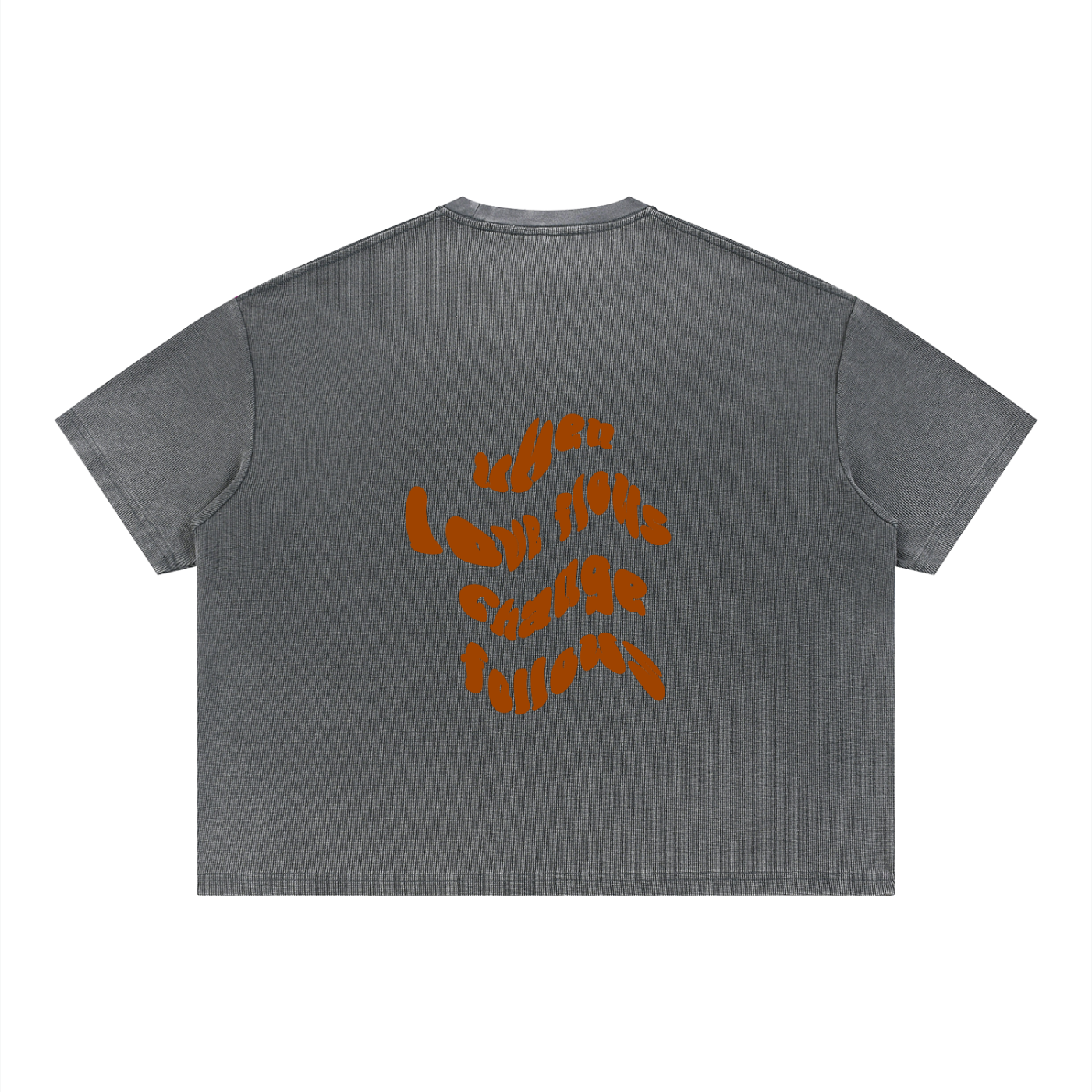 When Love Flows Boxy Waffle Tee